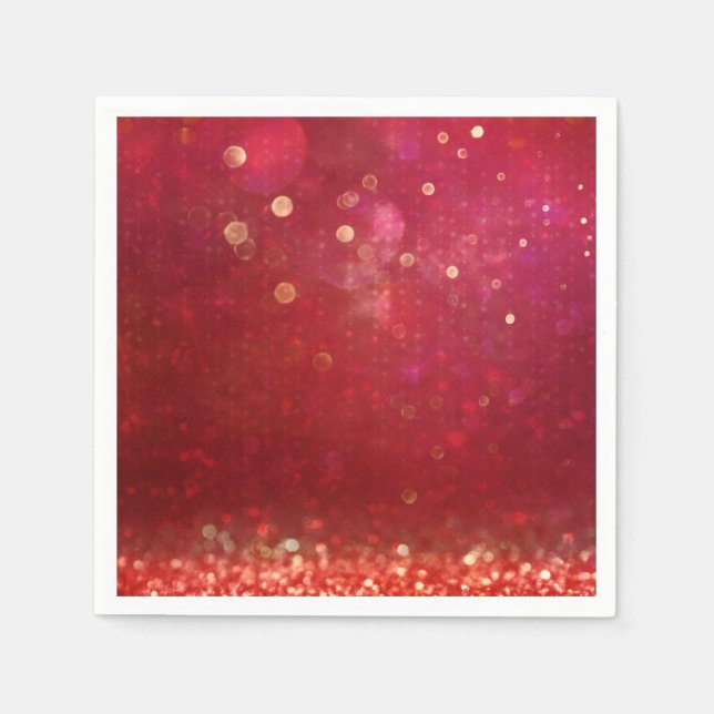 Rote und goldene marokkanische Nächte Serviette (Vorderseite)