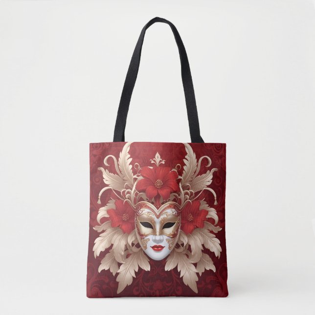 Rote und goldene Maske (Vorderseite)