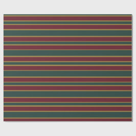 Rote und goldene Weihnachtscreme Geschenkpapier