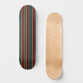 Rote und goldene Weihnachtscreme Skateboard