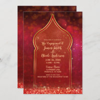 Rote und goldmarokkanische Verlobung Arabian