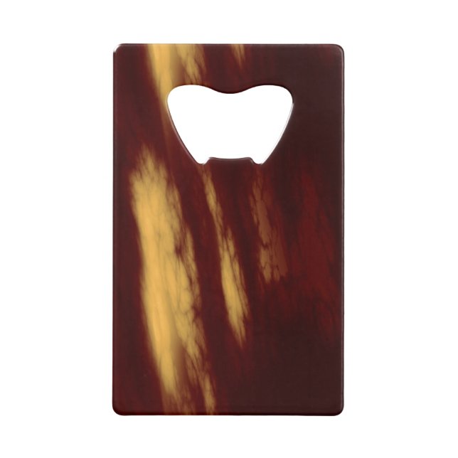 Rote und Goldmedaillen Abstrakt Kreditkartenflaschenöffner (Vorderseite)