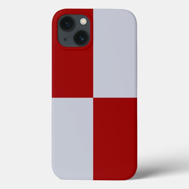 Rote und graue Rechtecke Case-Mate iPhone Hülle (Rückseite)