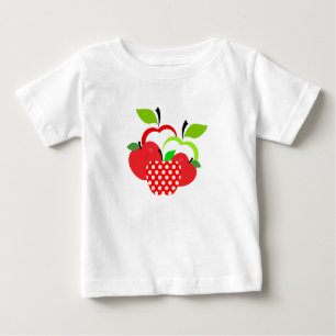 Rote und grüne Äpfel Baby T-shirt
