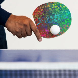 Rote und grüne herabfallende Herzen Tischtennis Schläger