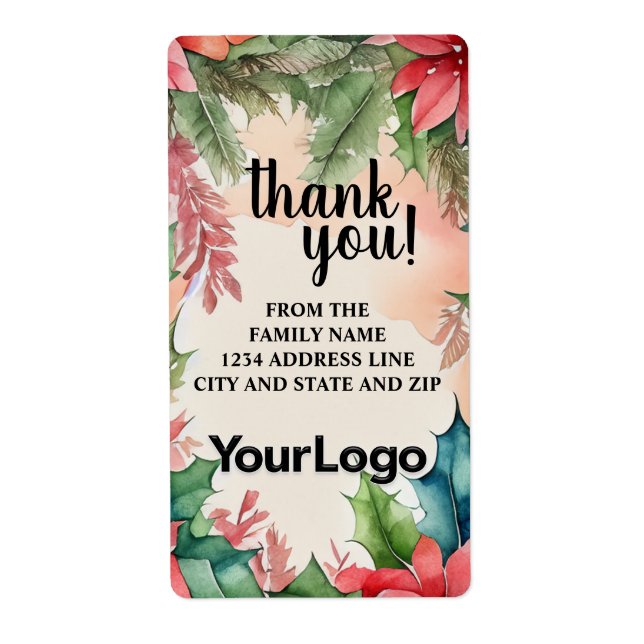 Rote und grüne Poinsettia Weihnachtsbaumkraut (Vorne)