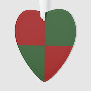 Rote und grüne Rechtecke Ornament