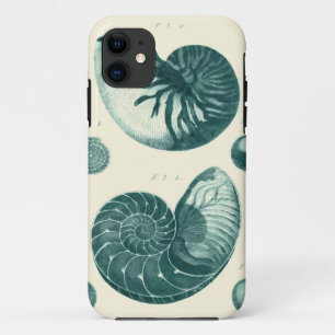 Rote und grüne Seashell-Kunst Case-Mate iPhone Hülle