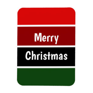 Rote und grüne Streifen Magnet