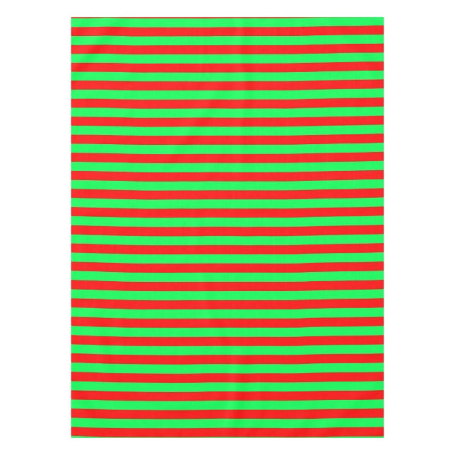 Rote und grüne Streifen Tischdecke (Vorderseite)