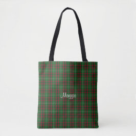 Rote und grüne Tartan-Taschen-Tasche
