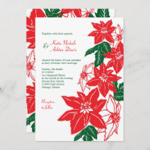 Rote und grüne Weihnachtsfeiertage Poinsettias