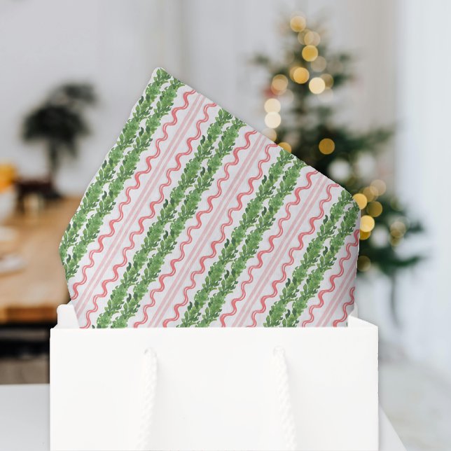 Rote und grüne Weihnachtsgärten Seidenpapier (Von Creator hochgeladen)