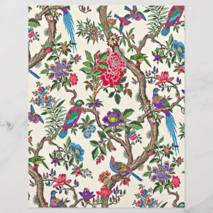 Rote und lila Vintage Vögel