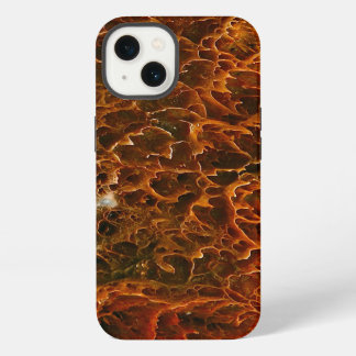 ROTE UND ORANGE MINERALABLAGERUNGEN IN EINEM VULKA iPhone 13 HÜLLE
