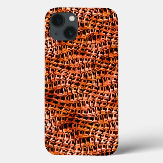 Rote und orangefarbene Korallenjute Case-Mate iPhone Hülle (Rückseite)