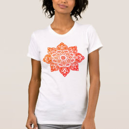 Rote und orangefarbene Medaille für Frauen T-Shirt