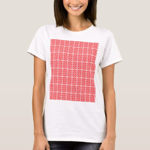 Rote und rosa Blumengrafiken mit Geranien T-Shirt