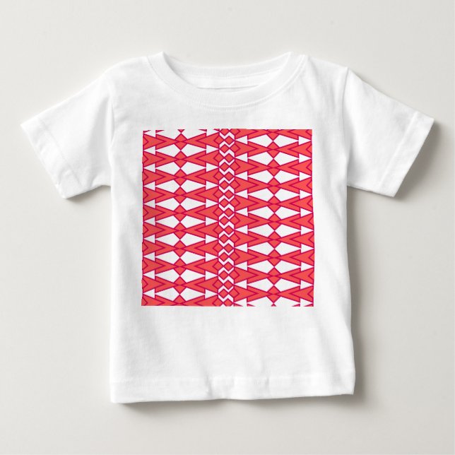 Rote und rosa Bowties Baby T-shirt (Vorderseite)