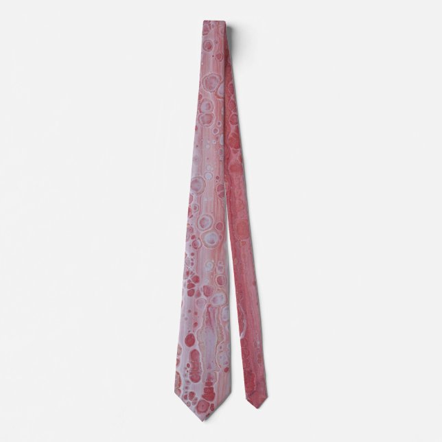 Rote und rosa Flecken  Krawatte (Vorderseite)