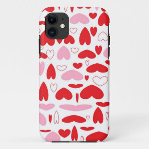 Rote und rosa Herzen Case-Mate iPhone Hülle