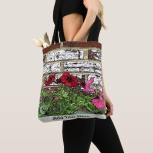 Rote und rosa Petunias