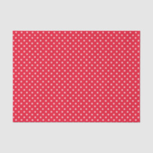 Rote und rosa Polka-Punkte Seidenpapier