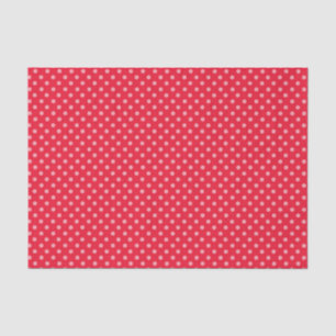 Rote und rosa Punkte Seidenpapier