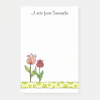Rote und rosafarbene Tulpen, Personalisiert 4 x 6