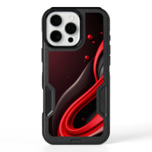 Rote und schwarze 3D-Gradient-Mobilkopie