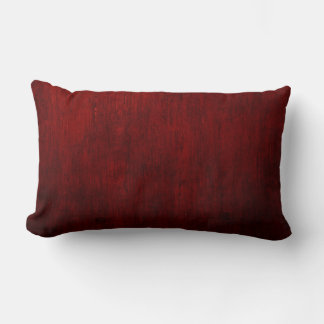 Rote und schwarze Blumentextilien Lendenkissen
