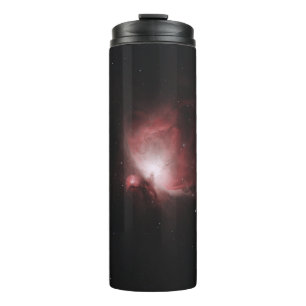 ROTE UND SCHWARZE GALAXIE MIT STERNEN THERMOSBECHER