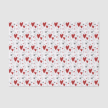 Rote und schwarze handgezeichnete Doodle-Herzen