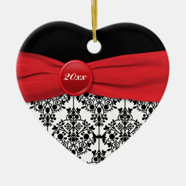 Rote und schwarze keramik ornament (Vorne)
