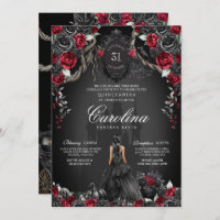 Rote und Schwarze Königin Halloween Gotische Prinz