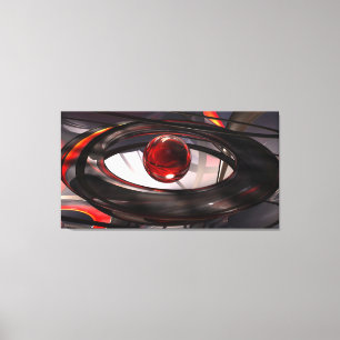 Rote und schwarze Leinwand