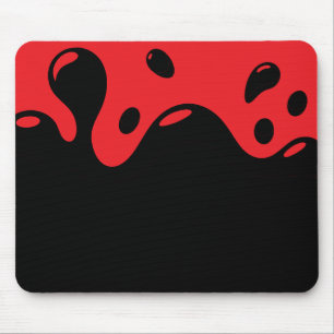 Rote und schwarze Mauspad