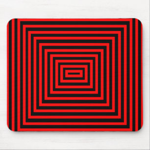 Rote und schwarze Mausunterlage Mousepad