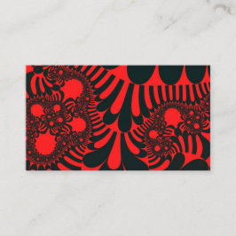 Rote und schwarze Mod Visitenkarte