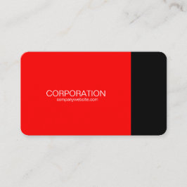 Rote und schwarze noble Visitenkarte