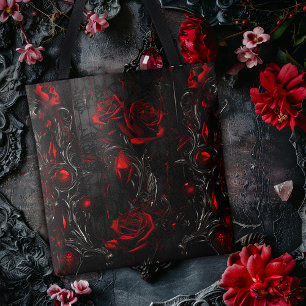 Rote und schwarze Rose