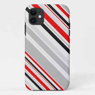 Rote und schwarze Streifen - Muster nahtlos Case-Mate iPhone Hülle