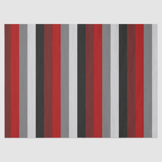 Rote und schwarze Streifen Seidenpapier (Vorderseite)