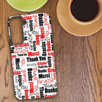 Rote und schwarze Typografie - Multilingual Vielen