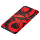 Rote und schwarze Yin Yang Chinese-Drachen Barely There iPod Cover (unten)