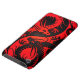 Rote und schwarze Yin Yang Chinese-Drachen Barely There iPod Cover (oben)