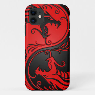 Rote und schwarze Yin Yang Drachen Case-Mate iPhone Hülle
