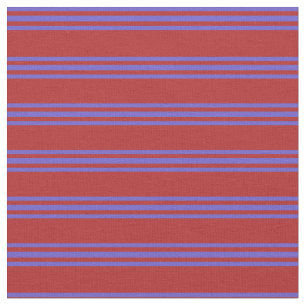 Rote und spät blaue farbige Linien Stoff