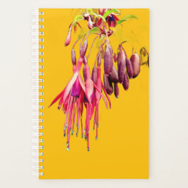 Rote und violette Blumen Planer