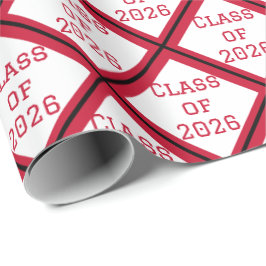 Rote und Weiße Abschluss-Verpackungspapier | 2026 Geschenkpapier